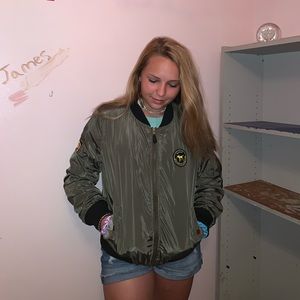 army green jacket